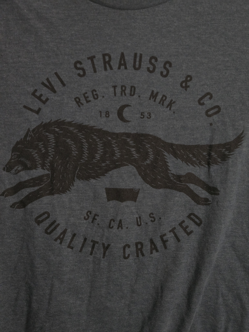 LEVI STRAUSS wolf dark blue tee